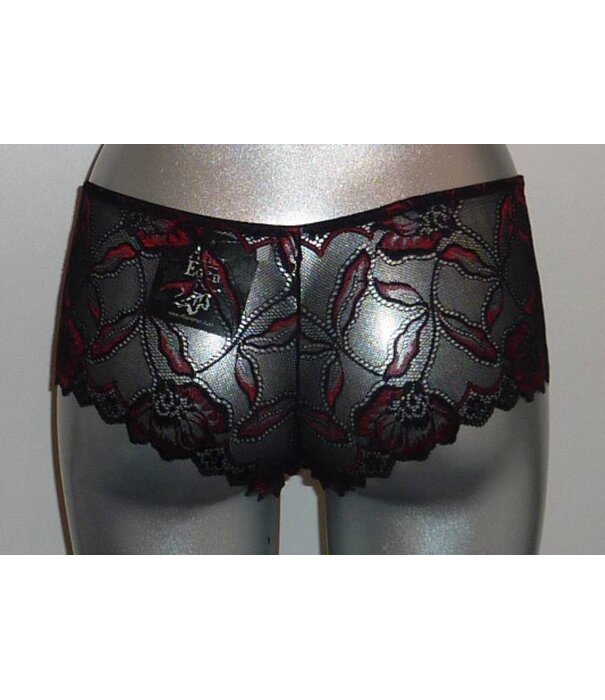 After Eden After Eden Tempting heupboxer kleur zwart met rood ingeweven borduursel maat L