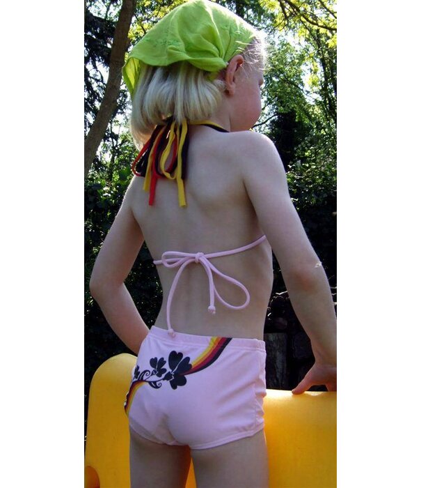 Nickey Nobel Nickey Nobel Iris meisjes halterbikini met boxer kleur roze