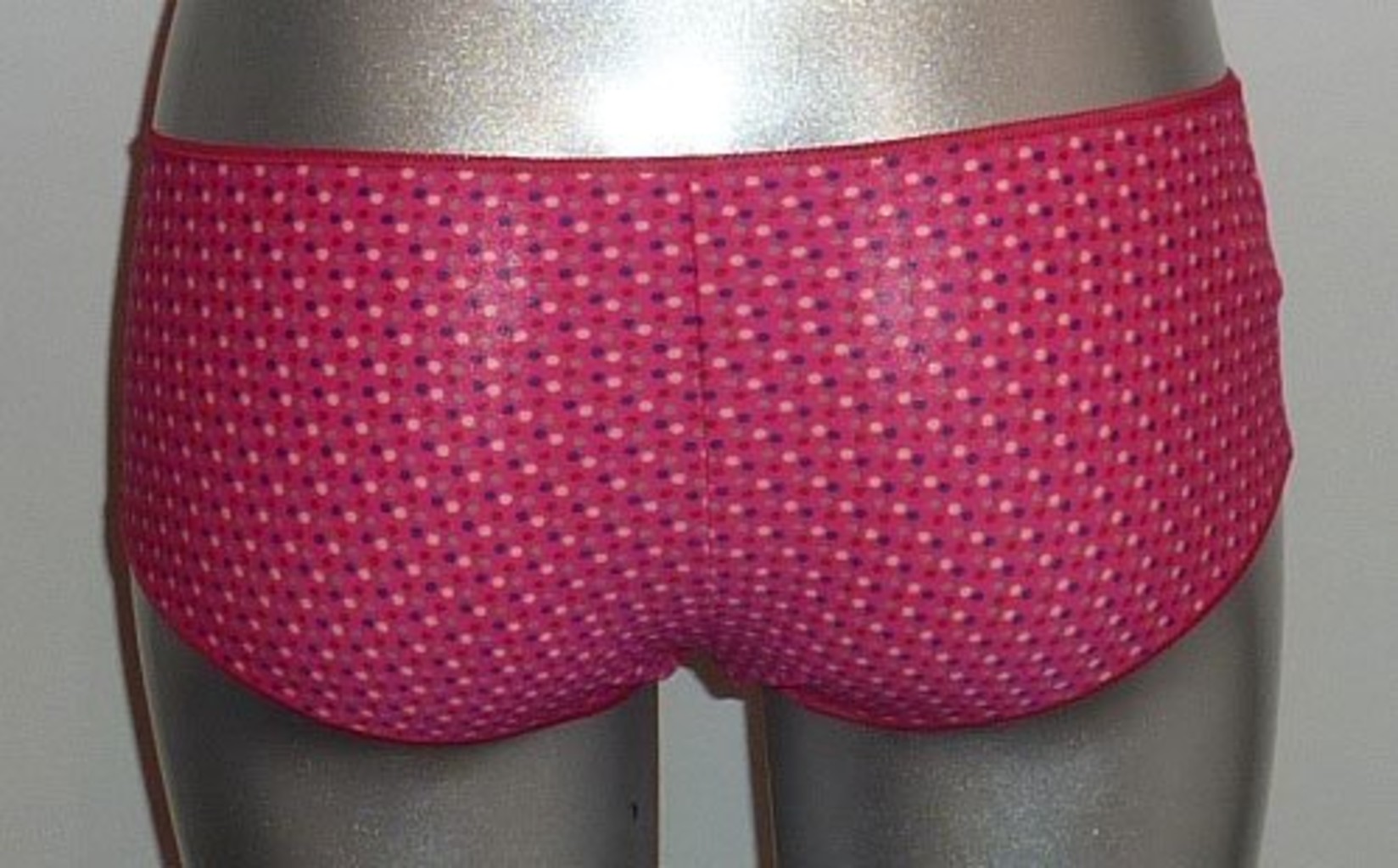 Dim  Microfaser Fantasie Boxershortset kleur pink & print of marine & print