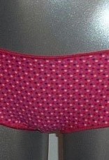 Dim  Microfaser Fantasie Boxershortset kleur pink & print of marine & print