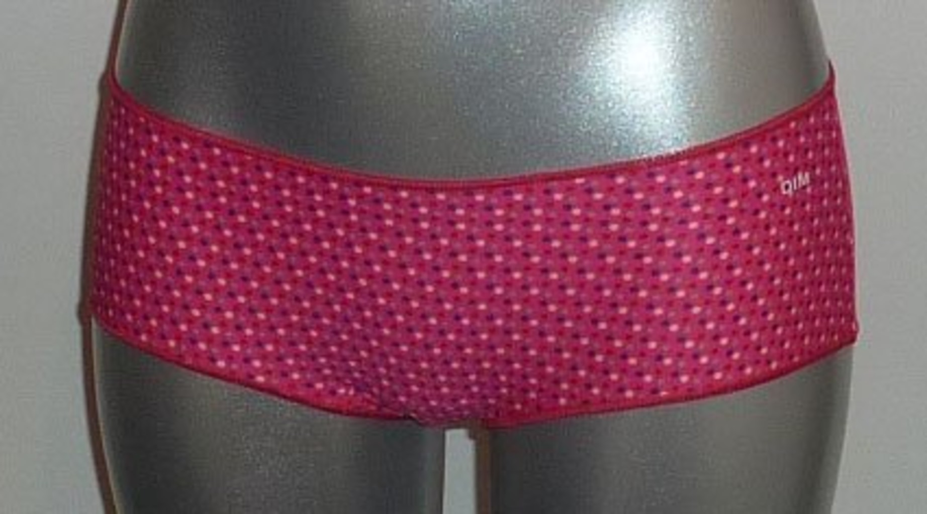 Dim  Microfaser Fantasie Boxershortset kleur pink & print of marine & print