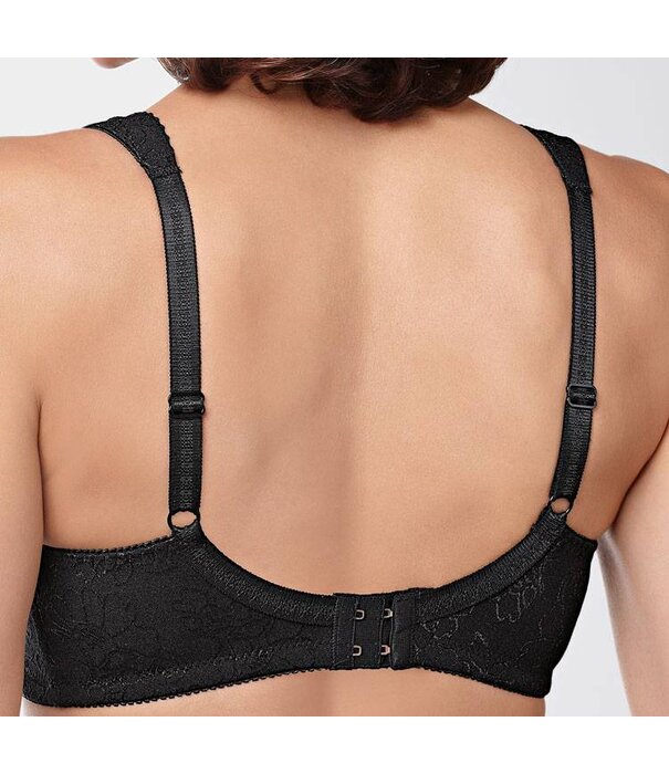 Amoena   Nora prothese Bh zonder beugel met hoog katoen gehalte kleur nougat, wit of zwart