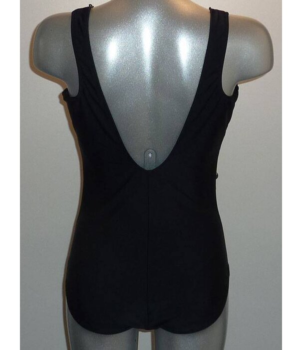 Susa  Melosa prothese badpak zonder beugel,voorgevormde cups, kleur zwart met print