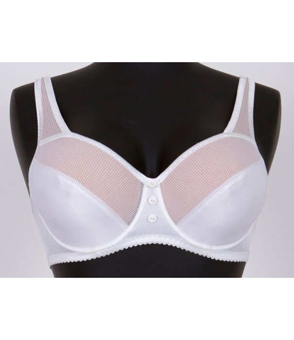 Syl Design Syl Design  Kali Bh met beugel & afneembare sierbandjes kleur wit