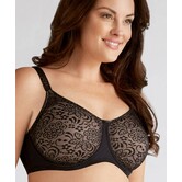 Amoena Annette prothese Bh met beugel kleur  zwart met huid gecombineerd  de mt F95