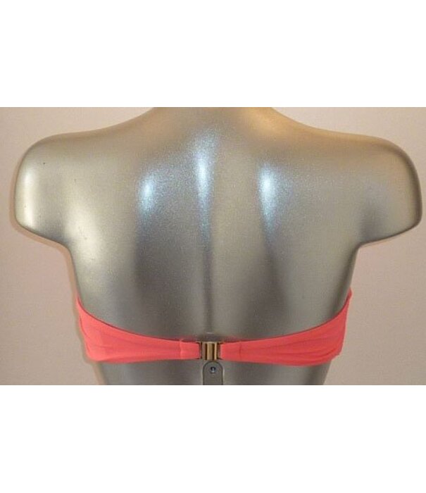 Sapph Ipanema Bandeau bikinitop met beugel kleur grapefruit