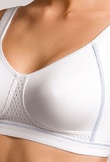 Susa Susa Topsy Sport BH zonder beugel – medium support in wit