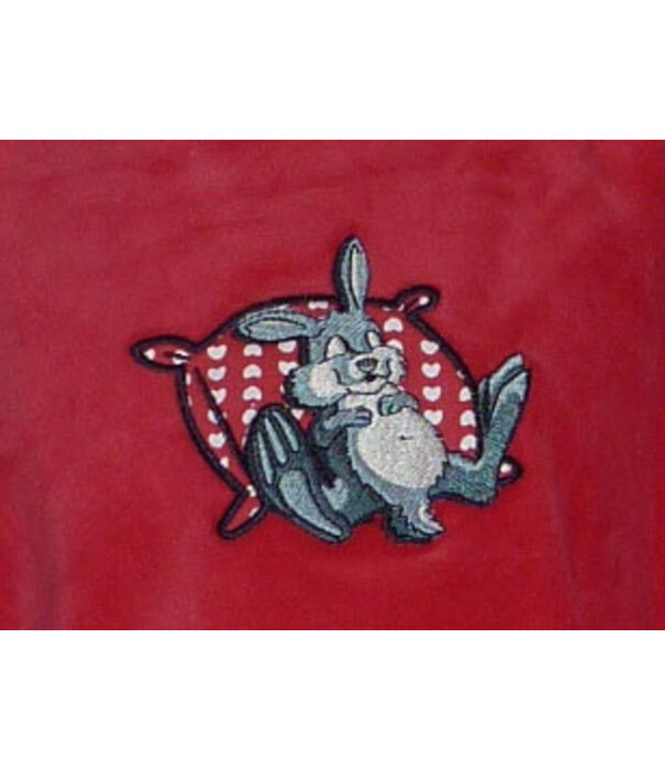 Lunatex  Fenna velours meisjespyjama kleur cerise