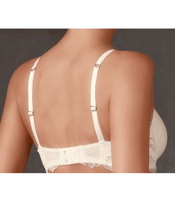 Amoena  Amoena Aurelie prothese bh zonder beugel met licht voorgevormde cup – elegante prothese bh in champagne & zwart