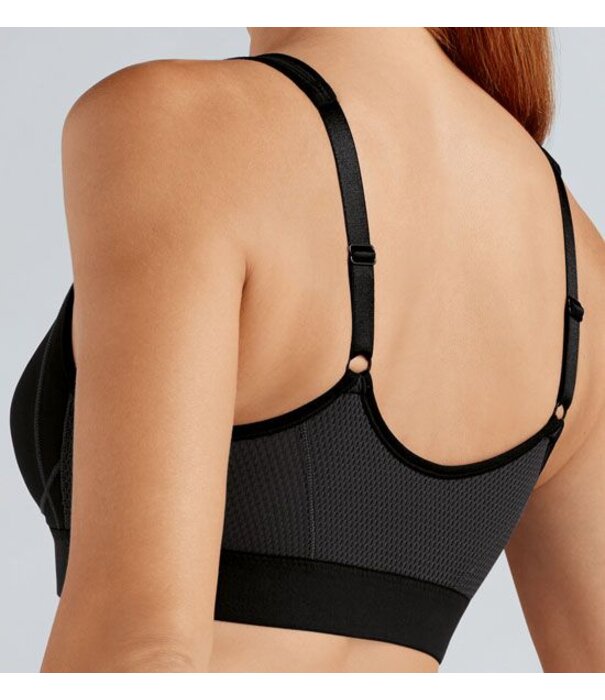 Amoena  Amoena Ester prothese sport‑BH zonder beugel en met voorsluiting – comfortabel sporten in wit of zwart