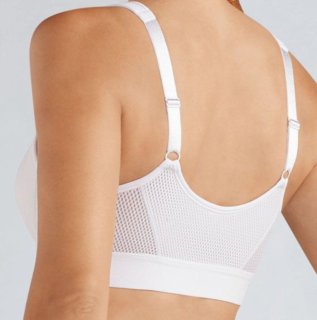 Amoena  Amoena Ester prothese sport‑BH zonder beugel en met voorsluiting – comfortabel sporten in wit of zwart
