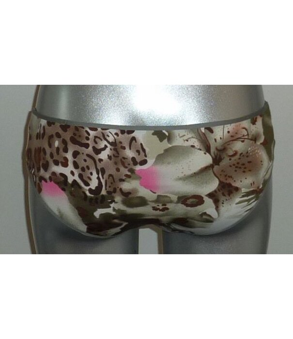 LingaDore Fiesta microfaser hipster kleur rietgroen met print mt M