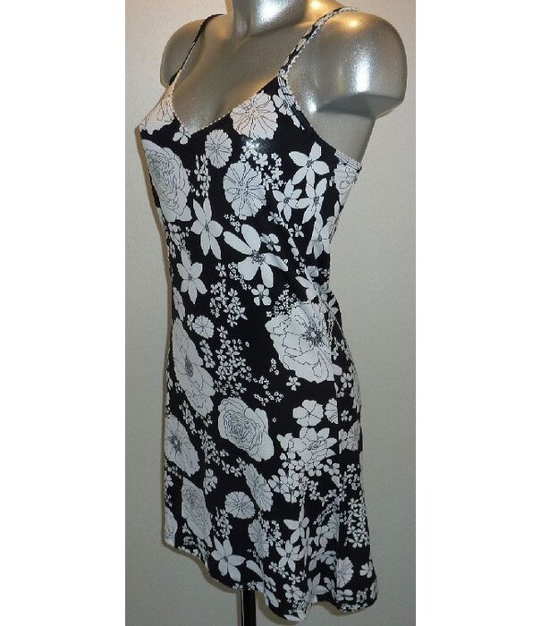 LingaDore LingaDore Lynsey nachtjurkje zwart print bloem kleur wit de mt S