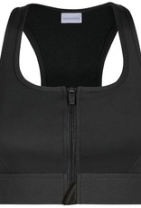 Amoena  Amoena Gloria Zipper prothese sport‑BH zonder beugel en met voorsluiting – comfortabel sporten in zwart