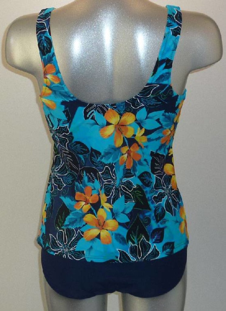 Susa Milena chloorbestendige prothese tankini zonder beugel kleur tropic blue mt  C38