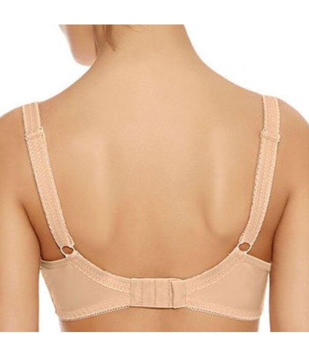 Freya  Deco Plunge Bh met beugel & licht voorgevormde cup in zwart of huidkleur