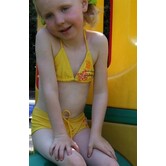 Vita bikinitop & boxer kleur geel 116, 140 of 176 & rood mt 140