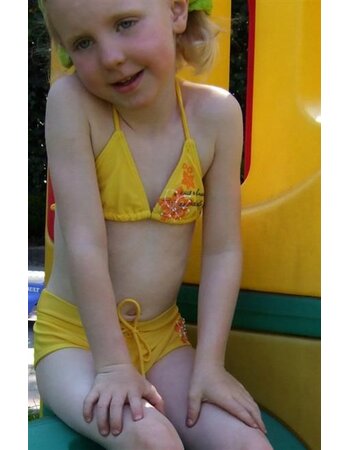 Nickey Nobel Vita bikinitop & boxer kleur geel 116, 140 of 176 & rood mt 140