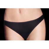 Wonderbra naadloze microfaser string met subtiel ingeweven zilverdraadje in de tailleband – kleur zwart