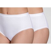 DIM Slipset 2‑Pack – 100% Pur Cotton Maxi Slip – Wit & Zwart