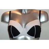 Caya Bay Bikinitop met beugel & voorgevormde cup mt D95 zwart met wit