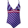 Aby meisjesbadpak  purple gestreept mt 116 tm 140
