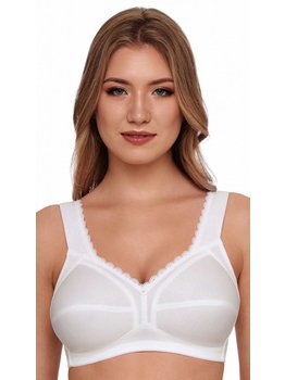 Susa Susa Topsy Plus Faja katoenen Bh zonder beugel basis kleur wit of cappuccino