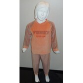 Lunatex  Carisa velours meisjes pyjama kleur zalm mt 98 of blue mt 98 of 116