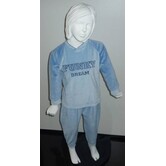 Lunatex  Carisa velours meisjes pyjama kleur zalm mt 98 of blue mt 98 of 116