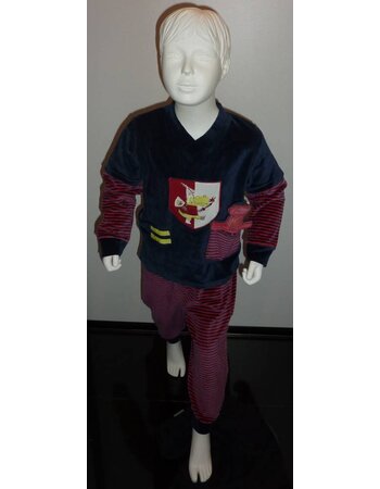 velours peuter pyjama & pluche zwaard, marine mt 92