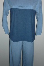 Pastunette  Delmy badstof pyjama/huispak kleur blauw mt S & M