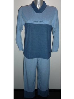 Pastunette Delmy badstof pyjama/huispak kleur blauw mt S & M