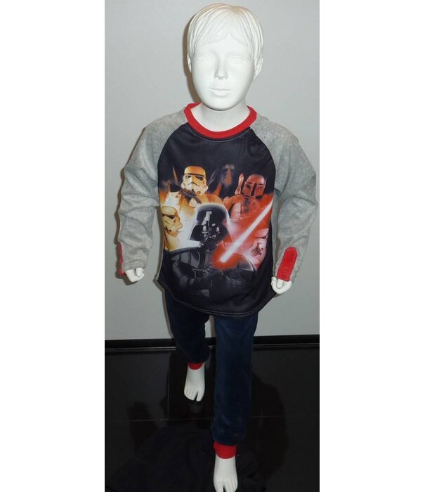 Studio 100 Studio 100- velours jongenspyjama Star Wars Darth vader  mt  122/128