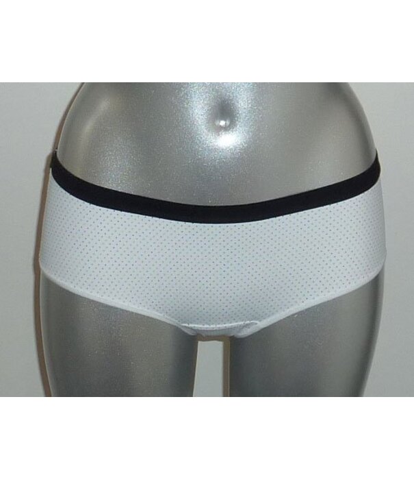 Dim  Dim  tweedelig microfaser boxershortset kleur wit & zwart met stip printje