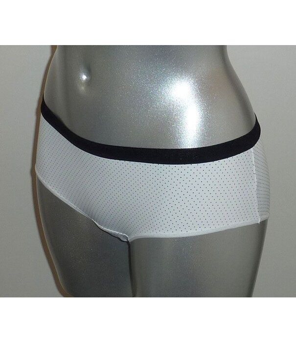 Dim  Dim  tweedelig microfaser boxershortset kleur wit & zwart met stip printje