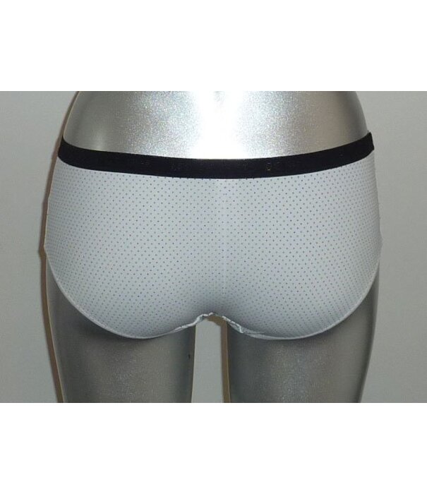 Dim  Dim  tweedelig microfaser boxershortset kleur wit & zwart met stip printje