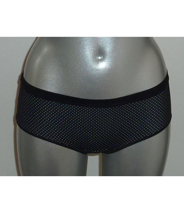 Dim  Dim  tweedelig microfaser boxershortset kleur wit & zwart met stip printje