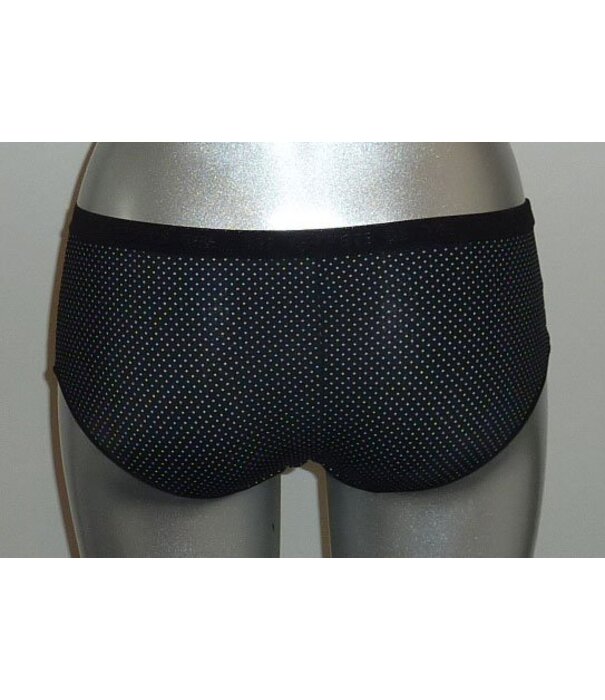 Dim  Dim  tweedelig microfaser boxershortset kleur wit & zwart met stip printje