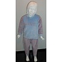 Lunatex  Katy velours meisjes pyjama kleur blauw