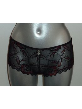 After Eden After Eden Tempting heupboxer kleur zwart met rood ingeweven borduursel maat L