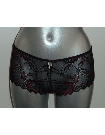 After Eden Tempting heupboxer kleur zwart met rood ingeweven borduursel maat L