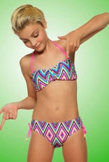 Boobs & Bloomers  Ella bandeaubikinitop & bikinibroekje zig zag multicolour