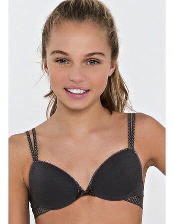 Anny katoenen Bh zonder beugel kleur grijs