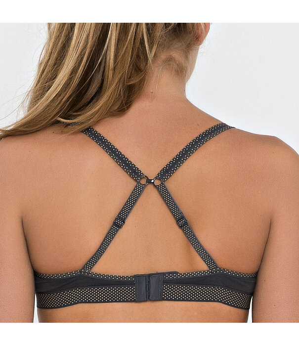 Boobs & Bloomers Boobs & Bloomers Anny katoenen Bh zonder beugel kleur grijs