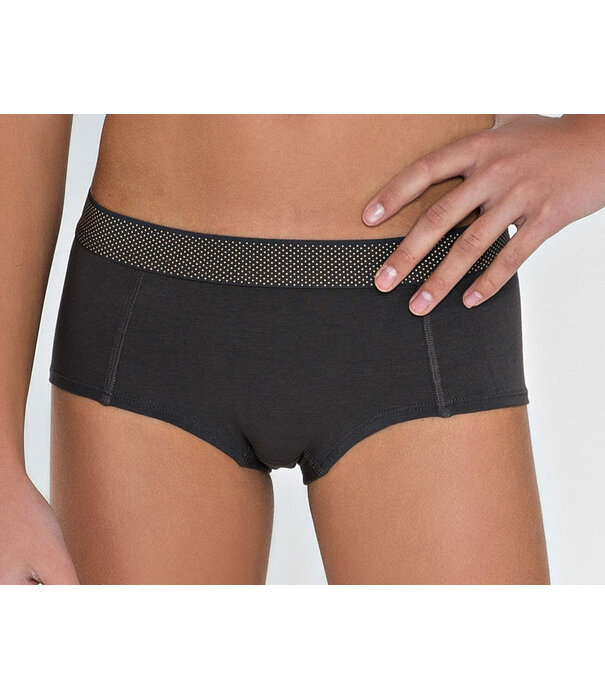 Boobs & Bloomers Boobs & Bloomers Anny katoenen boxer kleur grijs