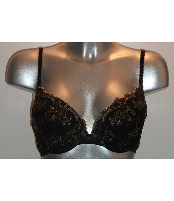 After Eden  Shirin Bh met lichte gelvulling kleur zwart met goudkleurige lurex