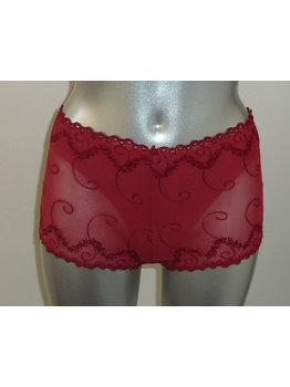 Duet  Farina boxer met ingewerkte string kleur rood