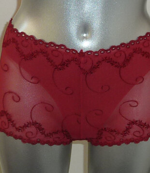 Farina boxer met ingewerkte string kleur rood