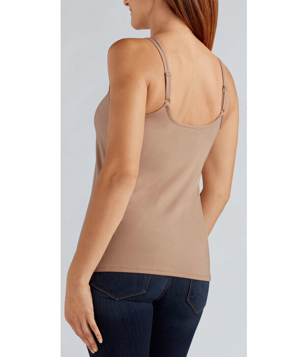 Amoena  Amoena Valletta Top Sand – Prothese Top van Zachte TENCEL™ Modal met Prothesehoesjes