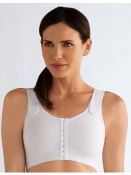 Amoena  Amoena Sarah Compressie‑Bh zonder Beugel met Voorsluiting – Wit of Zwart – €5 korting vanaf €39,95 / €15 vanaf €99,95